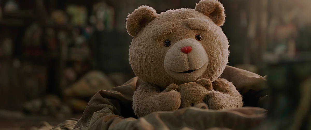 teddy bear · stuffed animal · brown
